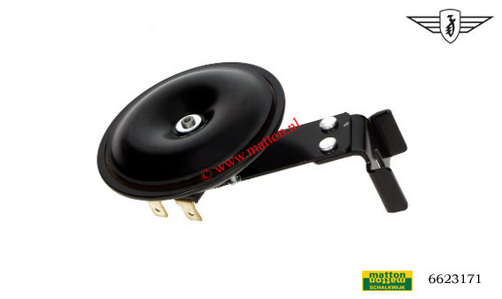 6623171 Claxon 12V E-keur zwart