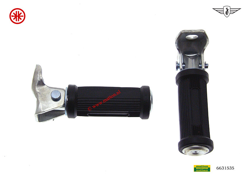 6631535 6602 Duo voetsteunset Zundapp/Kreidler rond model