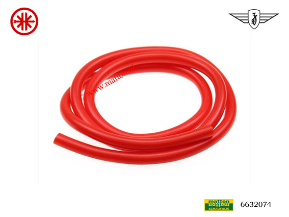 6632074 Benzineslang 5x8mm rood NBR per meter