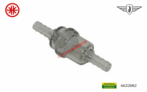 6632082 Benzinefilter rond 6mm Z/Kr