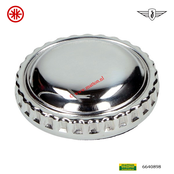 6640898 4209 Tankdop model Cawi 40mm chroom Zundapp/Kreidler