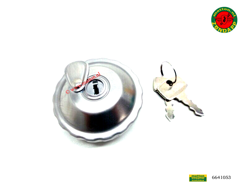 6641053 Tankdop 30mm RVS met slot Zundapp