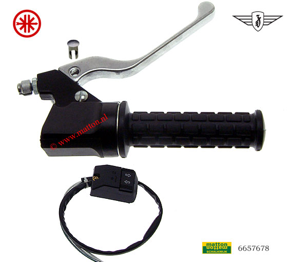 6657678 Blokhandle rechts Zundapp/Kreidler met schakelaar