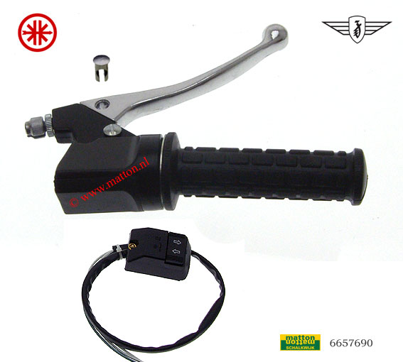 6657690 Blokhandle rechts recht Zundapp 530 met schakelaar