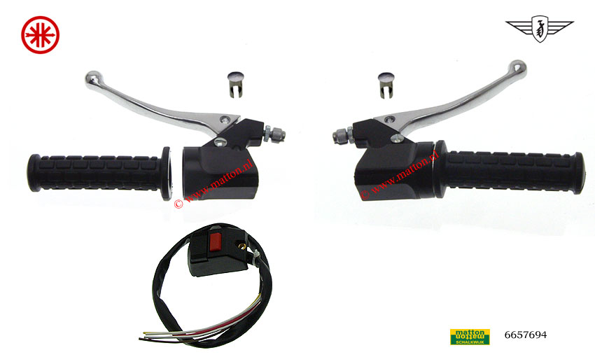 6657694 Blokhandleset recht Zundapp met 1 schakelaar