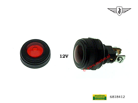 6818412 Controlelamp 12V waterkoeling Zundapp