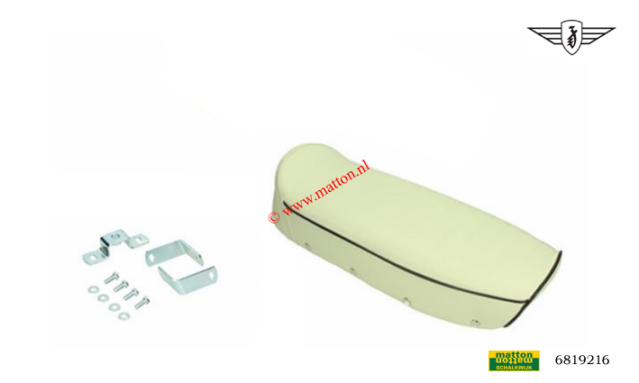 6819216  Buddy seat Denfeld Zundapp creme met zwarte bies