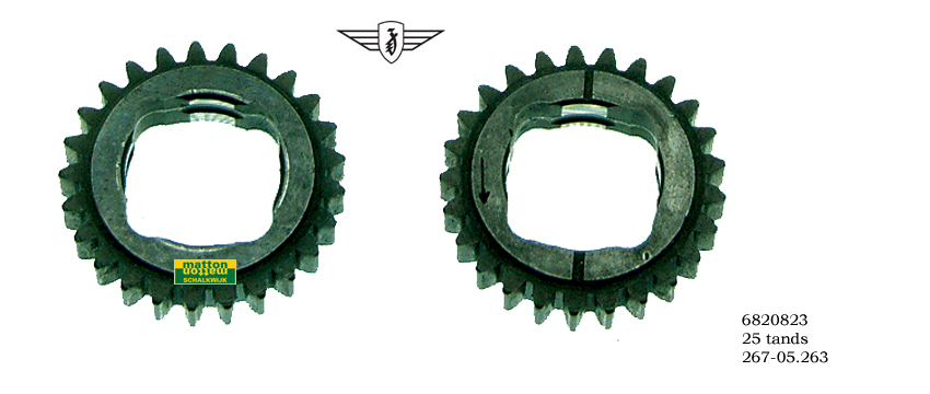 6820823 Versnellingstandwiel Zundapp 25 tds
