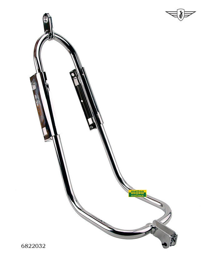 6822032 Radiateurbeugelset chroom Zundapp 517 LC
