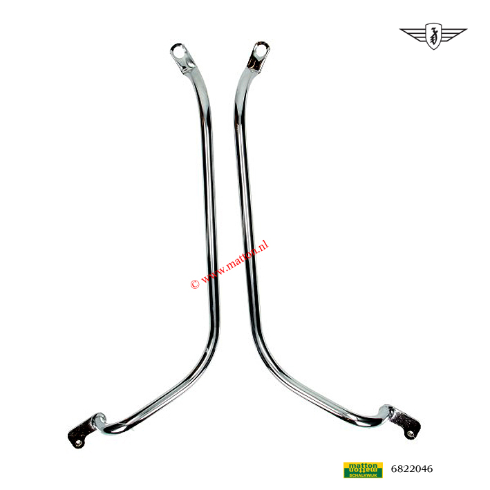 6822046 Framebeugelset chroom Zundapp 517 AC