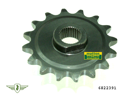 6822391 5611 Voorkettingwiel 16 tands 3/16 Zundapp 4/5 V