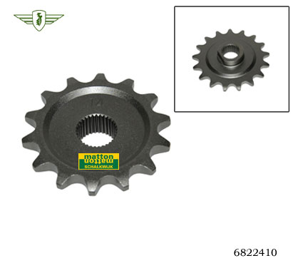 6822410 5504 Voorkettingwiel 14 tands 1/4 Zundapp 4/5 V
