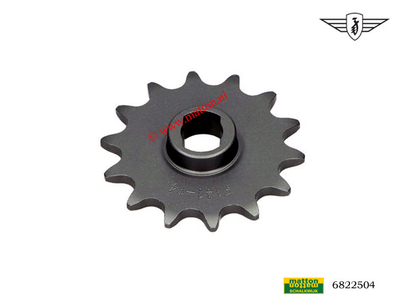 6822504 Voorkettingwiel 14 tands 3/16 Zundapp 3V NT ovaal gat