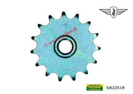 6822518 Voorkettingwiel 15 tands 3/16 Zundapp ZD40