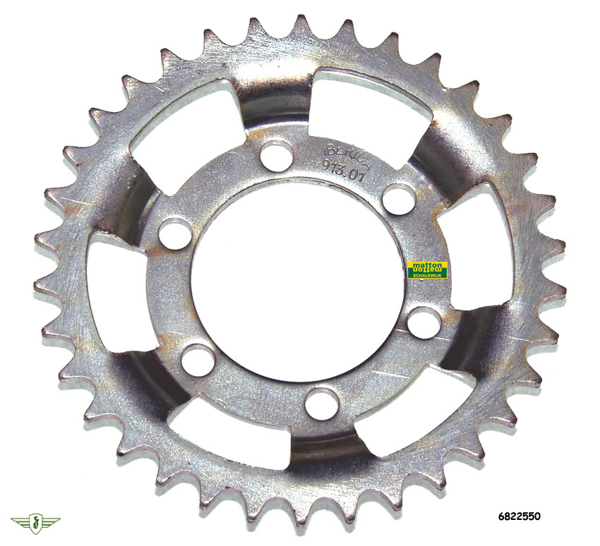 6822550 7310 Achterkettingwiel 34 tands 3/16 Zundapp