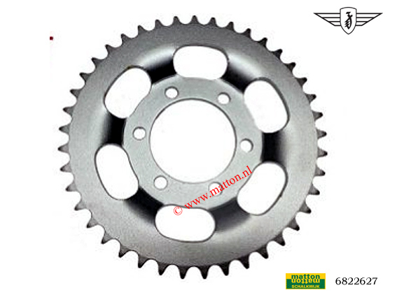 6822627 Achterkettingwiel 44 tands 3/16 Zundapp Sprinter