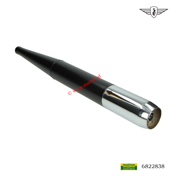 6822838 Uitlaat Zundapp 32mm model 6.3 zwart/chroom