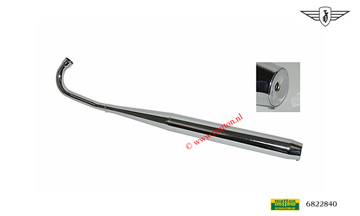 6822840 Muffler WC with 2 bends Zundapp 36/32mm