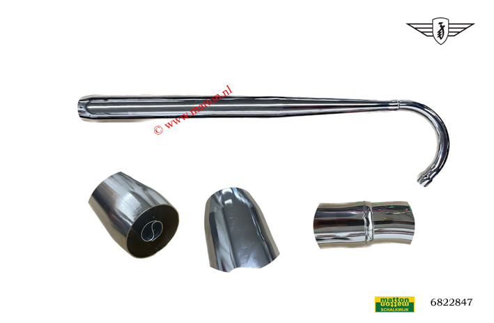 6822847 Uitlaat Zundapp met vaste bocht 36/32mm model KS