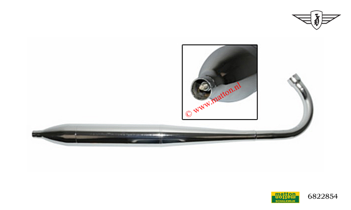 6822854 Muffler Zundapp 32/30mm fan cooled