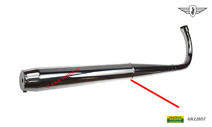 6822857 Fluisteruitlaat Zundapp 70mm 36/32mm