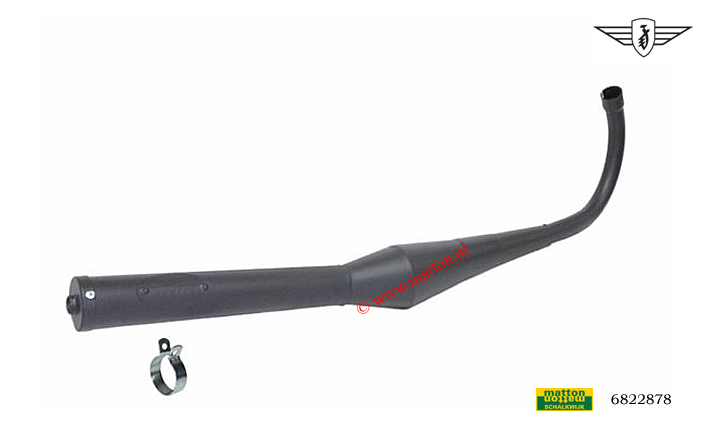 6822878 Muffler race Zundapp 36mm EVO-1 Bullet black