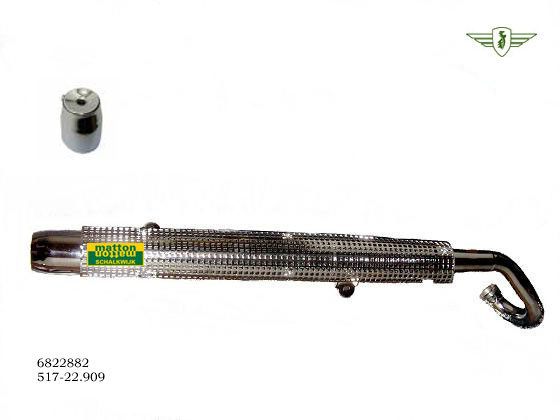 6822882 Exhaust cross Zundapp KS50 with heat protection