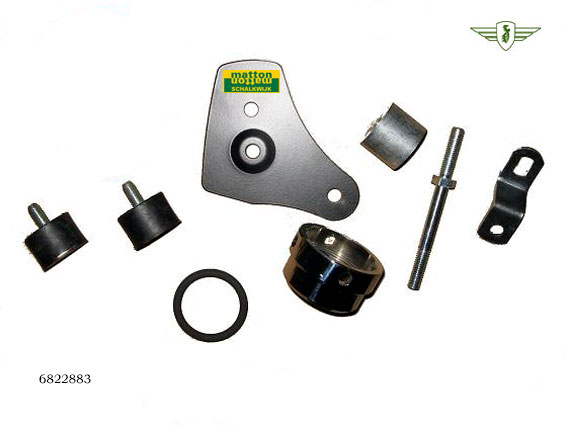 6822883 Bevestigingsset voor cross uitlaat Zundapp KS50