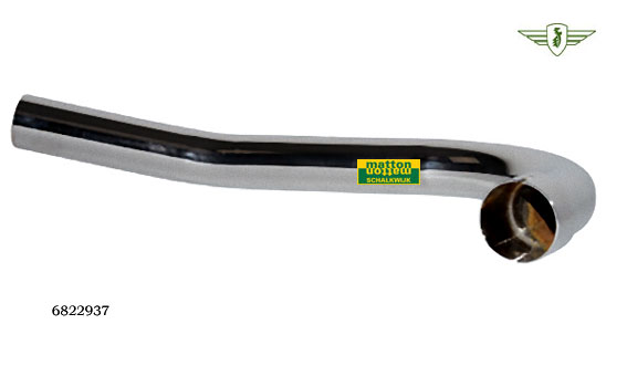 6822937 Uitlaatbocht Zundapp 36/32mm 2 knikken