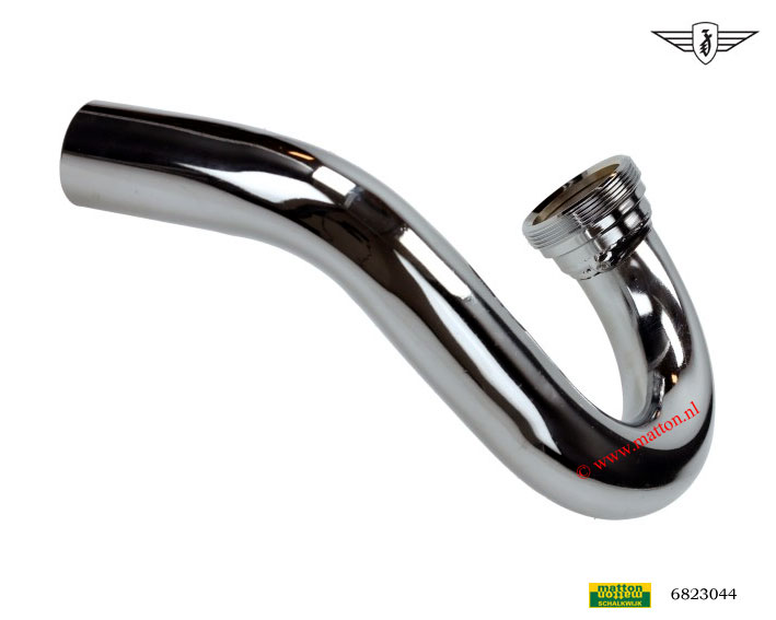 6823044 Uitlaatbocht Zundapp cross verchroomd