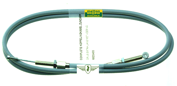 6823403 Kupplungszug Zundapp + 15cm grau