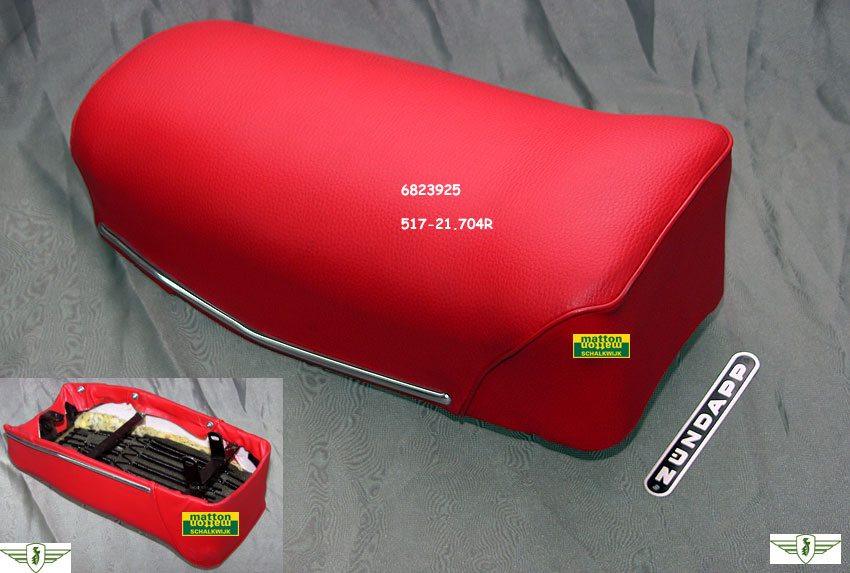 6823925 Buddy seat Zundapp rood Zwitsers model