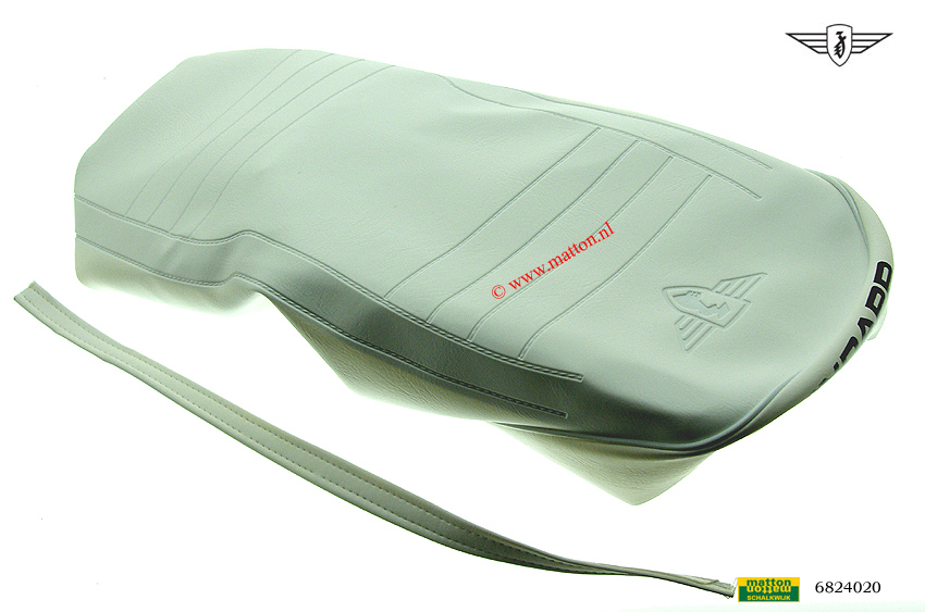 6824020 9104 Doppelsitzbank Überzug weiss Zundapp 529/530 mit Sp