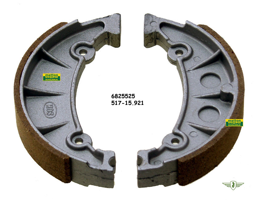 6825525 4909 Remsegmentenset Zundapp voor grote naaf