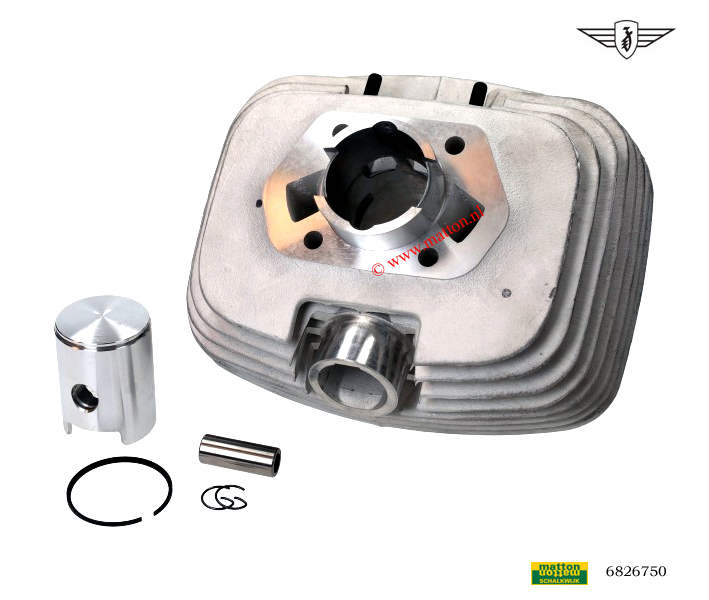 6826750 Cilinder met zuiger Zundapp 39mm breitwand Chr/alu