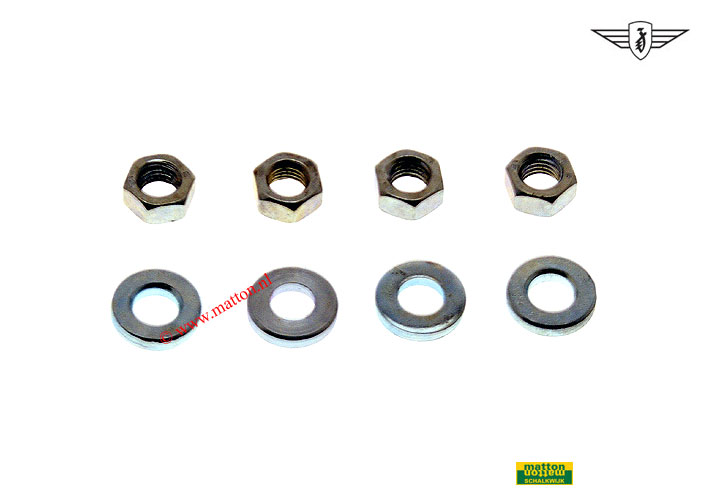 6826932 Tapeind ringenset met moeren M7 Zundapp