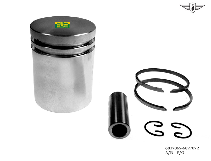 6827062 Zuiger Zundapp standaard 39mm lage pen A/B