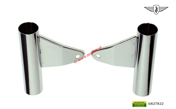 6827822 Headlamp holder set Zundapp 529 in chrome