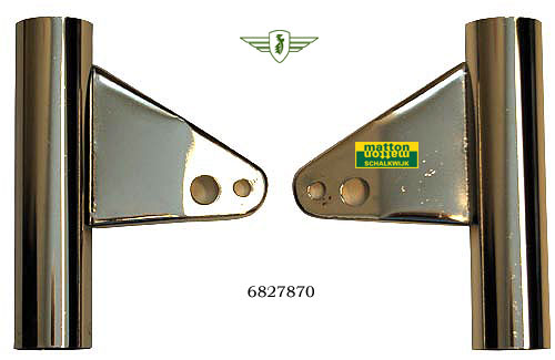 6827870 4701 Headlamp holder set Zundapp 529 in chrome