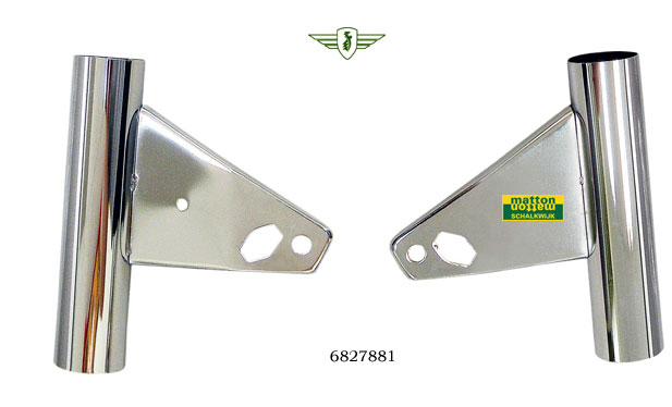 6827881 4709 Headlamp holder set Zundapp 529 in chrome