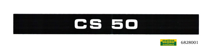 6828001 Sticker zijdeksel Zundapp CS50