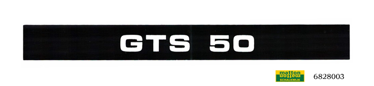6828003 Sticker zijdeksel Zundapp GTS50