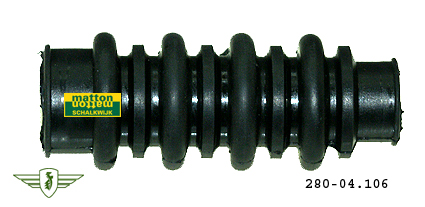 6824211 4707 Aanzuigrubber Zundapp 12/15mm harmonica lang