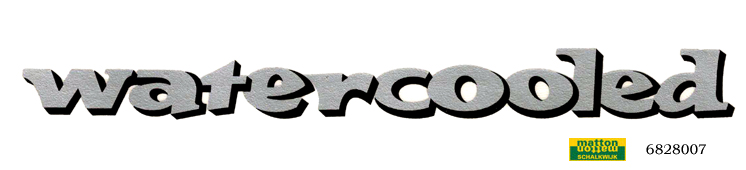 6828007 Sticker zijdeksel Zundapp Watercooled