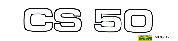 6828012 Sticker zijdeksel Zundapp CS50
