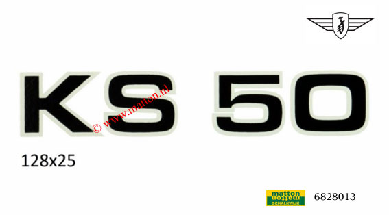 6828013 Sticker zijdeksel Zundapp KS50