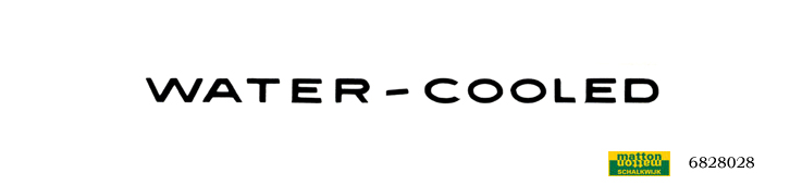 6828028 Tanksticker zwart Zundapp Watercooled