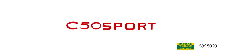6828029 Sticker rood Zundapp C50 Sport