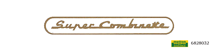 6828032 Sticker goud Zundapp Super combinette