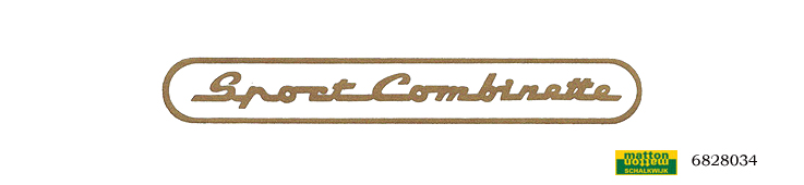 6828034 Sticker gold Zundapp Sport combinette